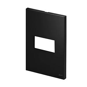 PLACA P/1 MODULO HORIZONTAL COM SUPORTE 4X2 - RECTA BLACK SATIN FOSCO