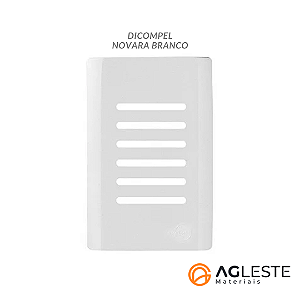 PLACA P/ 6 INTERRUPTORES (ESPECIAL) 4X2 - NOVARA BRANCO
