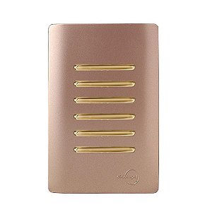 CJ INTERRUPTOR SEXTUPLO SIMPLES (ESPECIAL)  4X2 - NOVARA OURO ROSE GOLD