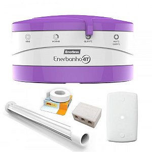 KIT CHUVEIRO ENERBANHO 4T (127V~5500W) - ENERBRAS VIOLETA - KITENERBANHOVIOLETA