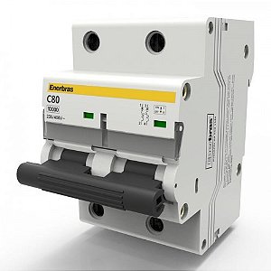 DISJUNTOR BIPOLAR CURVA C 80A DIN - ENERBRAS