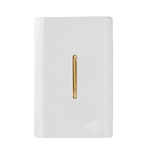 CJ INTERRUPTOR INTERMEDIARIO VERTICAL 4X2 - NOVARA BRANCO GOLD