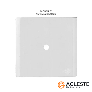 PLACA FURO COM SUPORTE 4X4 - DICOMPEL NOVARA BRANCO