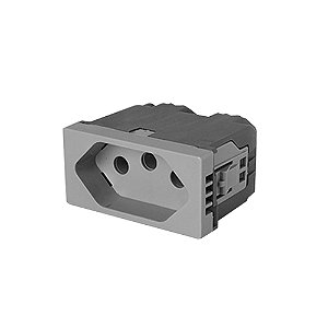 MÓDULO TOMADA 20A  - PIAL PLUS + CINZA