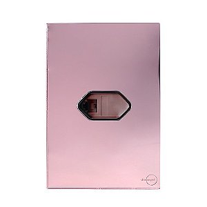 CJ ENTRADA RJ11 ( TELEFONE ) 4X2 - NOVARA GLASS OURO ROSE / CROMADO