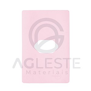 PLACA P/ 1 TOMADA HORIZONTAL COM SUPORTE 4X4 - NOVARA PÉTALA