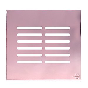 PLACA 12 TECLAS C/SUP. 4X4(ESPECIAL)-NOVARA GLASS OURE ROSE