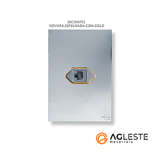 CJ ENTRADA RJ45 (INTERNET)  4X2 - NOVARA GLASS ESPELHADA GOLD