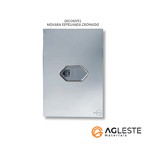 CJ ENTRADA USB 2.A  4X2 - NOVARA GLASS ESPELHADA CROMADO