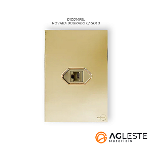 CJ ENTRADA RJ45 (INTERNET) 4X2 - GLASS DOURADO GOLD