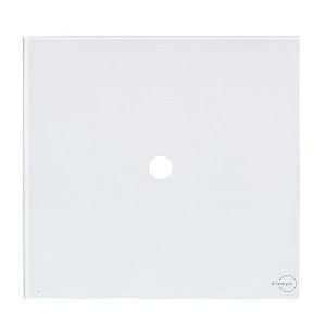 PLACA FURO COM SUPORTE 4X4 - DICOMPEL NOVARA GLASS BRANCO