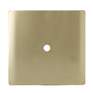 PLACA FURO COM SUPORTE 4X4 - DICOMPEL NOVARA DOURADO