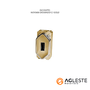 MODULO USB 2.0 - DICOMPEL NOVARA DOURADO GOLD