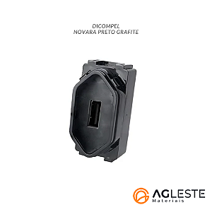 MODULO USB 2.0 - DICOMPEL NOVARA PRETO BRILHANTE