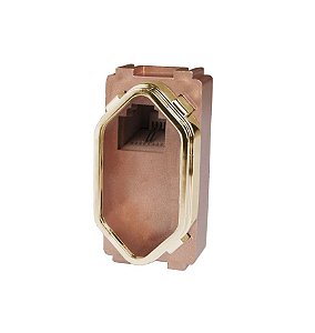 MODULO RJ11 ( TELEFONE ) - DICOMPEL NOVARA OURO ROSE GOLD