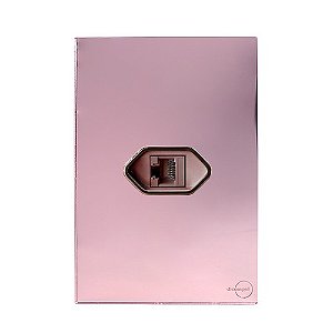CJ ENTRADA RJ45 (INTERNET) HORIZONTAL 4X2 - NOVARA GLASS OURO ROSE/ OURO ROSE