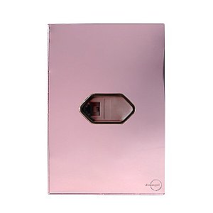 CJ ENTRADA RJ11 ( TELEFONE ) 4X2 - NOVARA GLASS OURO ROSE / OURO ROSE