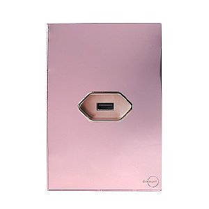 CJ USB 2.0 HORIZONTAL 4X2 - GLASS OURO ROSE / OURO ROSE