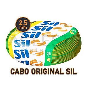FIO ELETRICO CABO 2,5MM ROLO COM 100 METROS BRASILEIRINHO