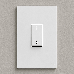 CJ INT. BIPOLAR SIMPLES VERT. 4X2 - RECTA BRANCO SATIN FOSCO