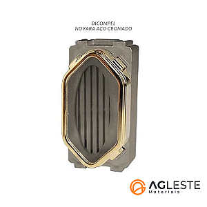 MODULO CIGARRA ( CAMPAINHA ) - DICOMPEL NOVARA AÇO GOLD