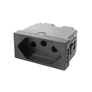 MÓDULO TOMADA 10A  - PIAL PLUS + PRETO