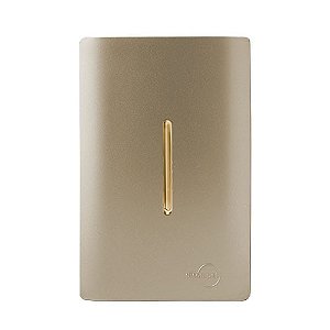 CJ INTERRUPTOR PARALELO VERTICAL 4X2 - NOVARA CHAMPANHE GOLD