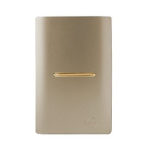 CJ INTERRUPTOR PARALELO HORIZONTAL 4X2 - NOVARA CHAMPANHE GOLD