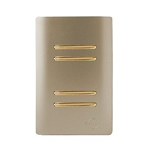 CJ INTERRUPTOR QUADRUPLO SIMPLES (ESPECIAL) 4X2-NOVARA CHAMPANHE GOLD