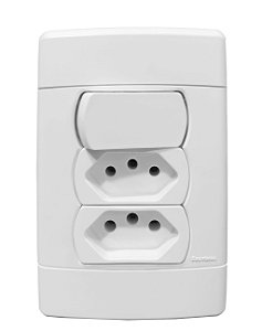 CJ INT. SIM +2 TOM 20A 4X2 - ENERBRAS NEO SOTTILE BRANCO