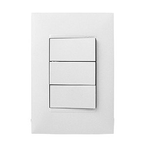 CJ TRIPLO (2 SIMPLES + 1PARALELO) 4X2- PIAL PLUS + BRANCO