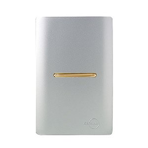 CJ INTERRUPTOR PARALELO HORIZONTAL 4X2 - NOVARA PRATA GOLD