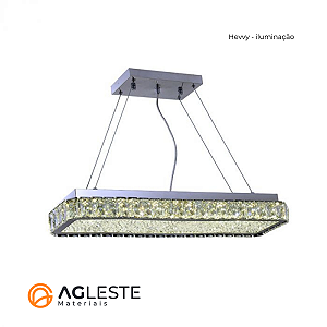 PENDENTE RETANGULAR LED AMEERAH - HEVVY