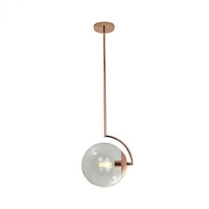 PENDENTE ORBIS 1XE27 COPPERY+CLEAR - HEVVY