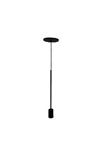PENDENTE KIT SUSPENSÃO HASTE LONGA 01 LÂM. E27 PRETO - T.Y