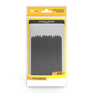 ABRAÇADEIRA DE NYLON 2,5MM X 100MM PRETO - ENERBRAS