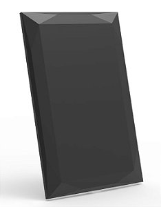PLACA CEGA COM SUPORTE 4X2 - ENERBRAS DOHA PRETO
