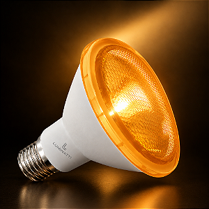 LAMPADA PAR38 LED 15W AMBAR BIVOLT IP65 - LUMINATTI - LM555