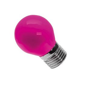 LAMPADA BOLINHA LED 6W ROSA BIVOLT - LUMINATTI