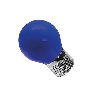 LAMPADA BOLINHA LED 6W AZUL BIVOLT - LUMINATTI