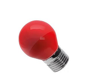 LAMPADA BOLINHA LED 6W VERMELHO BIVOLT - LUMINATTI