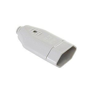 TOMADA 180º DESMONTAVEL 2P+T 20A - BLUX CINZA