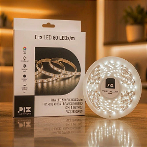 FITA LED 5W PIX 60LEDs/m - IRC>80 4000K 12V 5 METROS - PIX - 36506080