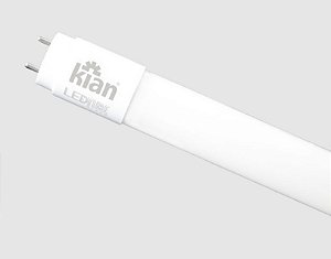 LÂMPADA LED TUBULAR GLASS 18W BRANCO FRIO 6500K T8 1,20M BOCAL G13 KIAN