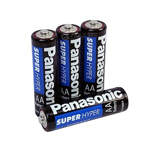 KIT 4 PILHAS AA  NORMAL - PANASONIC - 380070/1