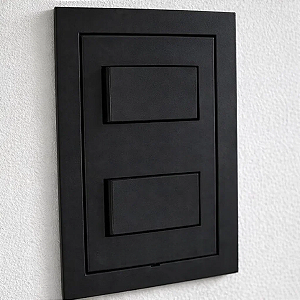 CJ INTERRUPTOR DUPLO SIMPLES 4X2 - DICOMPEL EKRON PRETO