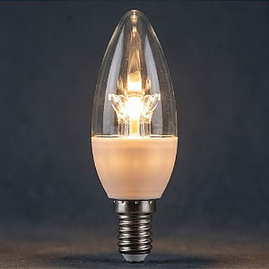 VELA LEITOSA 6W E14+ ADAPTADOR E27 4000K - LUMINATTI