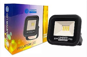 REFLETOR 20W IP65 BIVOLT 3000K - LUMINATTI