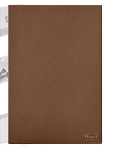 PLACA CEGA COM SUPORTE 4X2 - RECTA COBRE CORTEN SATIN FOSCO - BRS16347-3CC