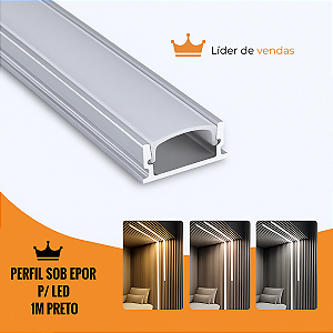 (B5) Perfil Slim Sobrepor 17x7mm Branco 1m – Agimports